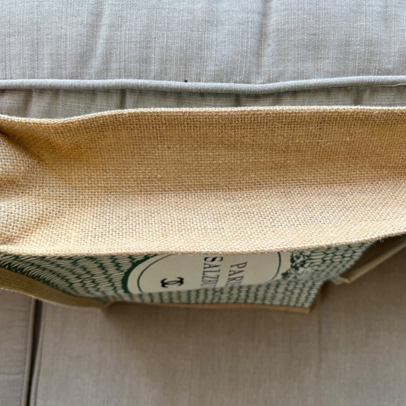 RARE Chanel “Paris Salzburg” green/canvas shopping tote . NWOT Mirror CD DVD - Picture 9 of 16